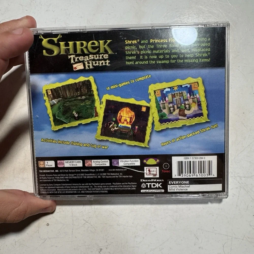 Shrek: Treasure Hunt‎ (Sony PlayStation 1, 2002) PS1 - Complete w/ Manual